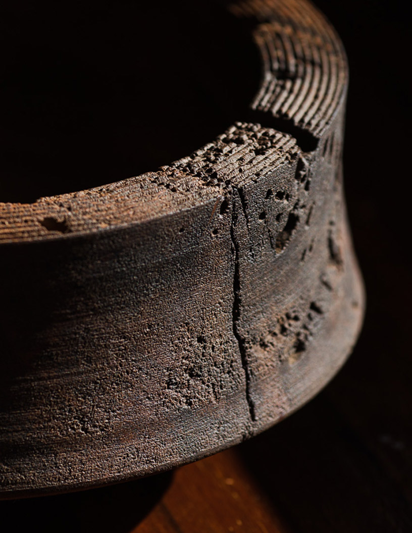 Bowl from felled wood, unlisted piece